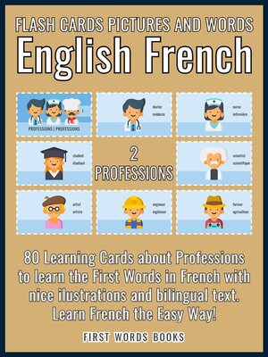 cover image of 2--Professions--Flash Cards Pictures and Words English French